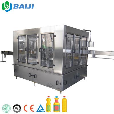 China Full Automatic Small Food Scale Cooking Olive Oil Bottle Filling Equipment Machine Production Capping Line for sale