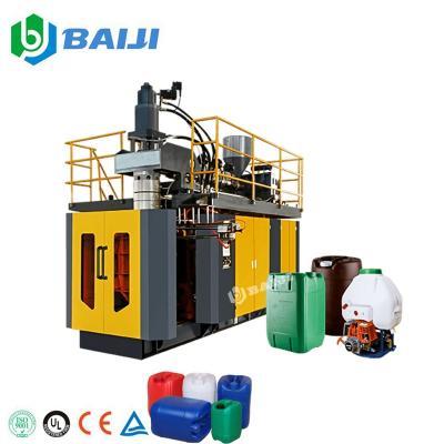 China Double bottle reference 20 liter lubrication engine motor oil bottle extrusion blow molding machine price for sale