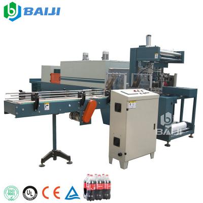 China Aluminum Can L Type Full Automatic PE Film Shrink Paper Packaging Beverage PET Bottle Packing Machine for sale