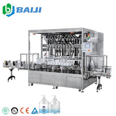 China Chemical Complete Hand Sanitizer Lotion Shampoo Filling Capping Machine Production Line for sale