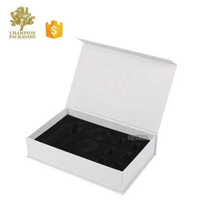 China High Quality Recycled Materials Cardboard Box With EVA Insert Top Two Pieces And Bottom Box Luxury Clothes Packaging Box for sale