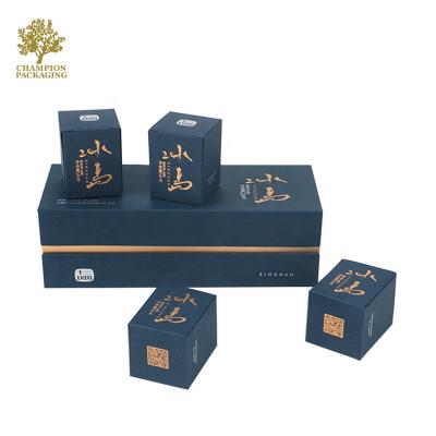 China Materials Tea Famous Brand Food Grade Paper Cardboard Box Color Printing Recycled Luxury Tea Bag Packaging Gift Box for sale