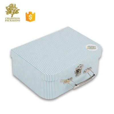 China Recycled Materials Paper Baby Mini Toy Suitcase Box, Baby Cloth Packing Suitcase, Cardboard Baby Shoebox Packing for sale