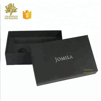 China Recycled Materials Cardboard Cheap Luxury Custom Rigid Paper Gift Box With Foam Insert From China for sale