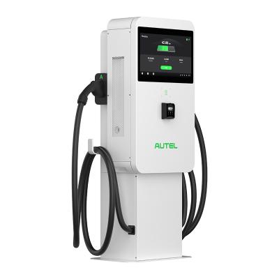 China Autel CCS1 CCS2 CHAdeMO Commercial AC EV Charging Station 21.5 Inch LCD Touch Screen EV Charger DC40 for sale