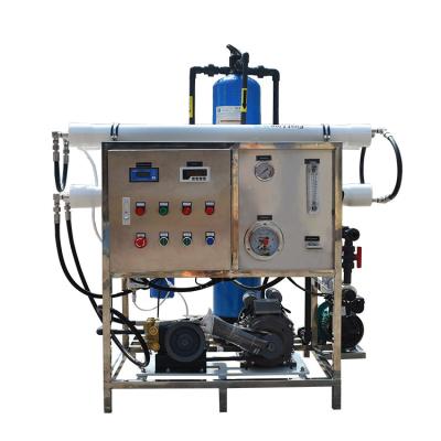 China Electric Brackish Brackish Seawater Desalination 200LPH Seawater Desalination Salt Water Desalination Plant Desalinate RO System Machine To Potable Equipment for sale