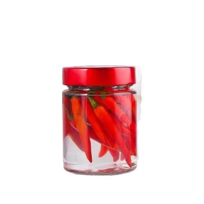 China Freshness Preservation High Quality Simple Design High Quality Round 8 Ounce Glass Jar With Lid for sale