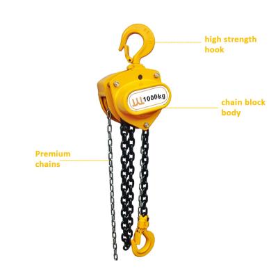 China Good Quality Lifting Tool Chain Pulley Lifting Tools Manual Crane With Black Load G80 Chain Hoist for sale