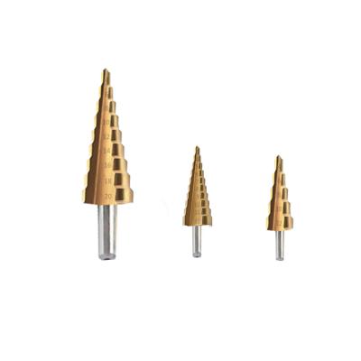 China Hot Selling Metal Steel Drilling Customized 9MM Round Shank Spiral Flute 3 Flute High Speed ​​Cobalt Step Drill Bit For Metal Drilling for sale