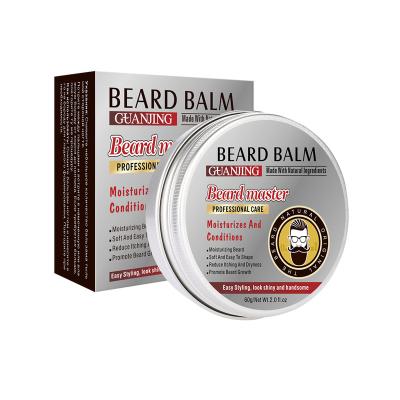 China New Effective Men Beard Care Moisturizing Natural Growth Organic Wax Soften Beard Balm for sale