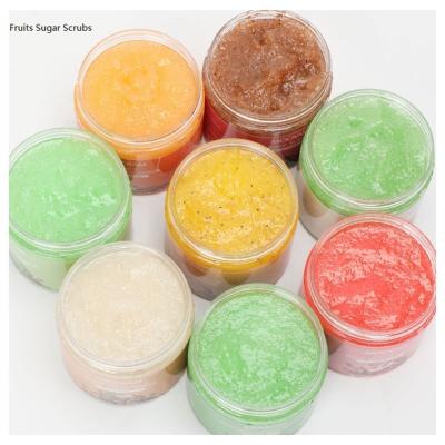 China Wholesale Exfoliator Fruits Sugar Scrub Whitening Moisturizing Deep Skin Exfoliation Cleansing Body Scrubs for sale