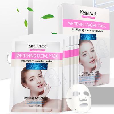 China Moisturizer Collagen Kojic Acid Light Spots Removing Beauty Acne Cosmetic Fine Lines Whitening Facial Sheet for sale