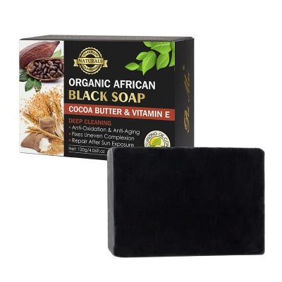 China VE New Product Organic Black Cocoa Butter Africa Skin Care Foundation Deep Cleasing Whitening Toilet Soap for sale