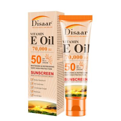 China Healthy Natural Best Sunscreen Cream OEM Vitamin E Coverage With SPF 50 Organic Sunscreen Cream for sale