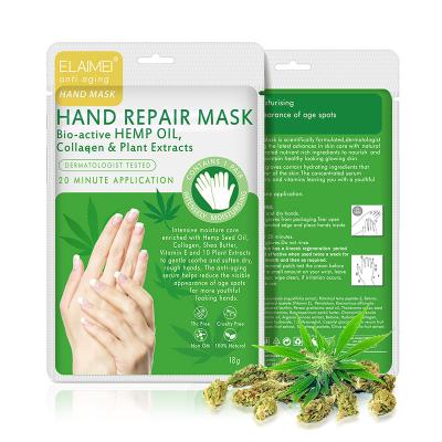 China New Product Hemp Oil Whitening Moisturizing Skin Care Anti Aging Hand Nourishing Facial Sheet for sale