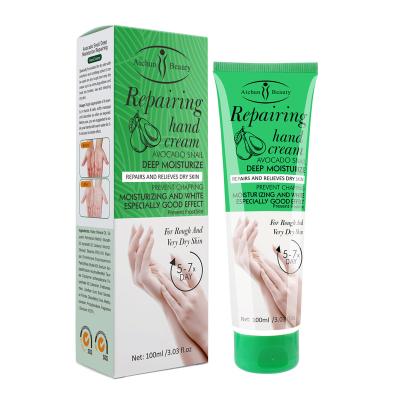 China Moisturize Hand Care Moisturizing Lotion Cream Smooth Avocado Snail Nourishing Repairing Hand Cream for sale