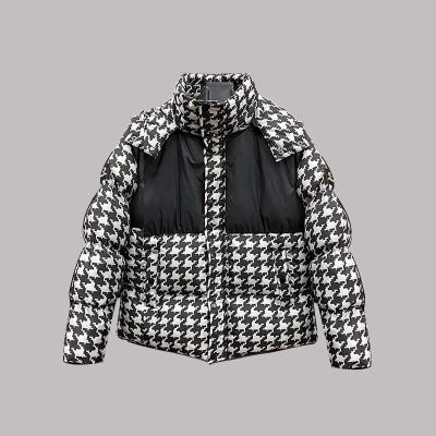 China Waterproof Korean Women's Winter Costom Vest Stripper Filler Plaid Hoodies Jacket for sale