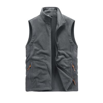 China 100% Polyester Fleece Vest Waterproof Men for sale