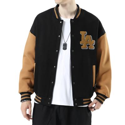 China Sustainable Hot Selling High Quality Knit Trims Big Body Wool High Letterman Outdoor Jacket And Big Anorak Varsity for sale