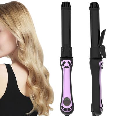 China LCD Display Hair Curler Curling Iron Professional Ceramic Automatic Rotating Air Curling Curling Curl Fast Curling For All Hair Type for sale