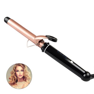 China Customized PTC Fast Heating Colors Temperature Adjustable Automatic Rotating Hair Curler Curling Iron for sale