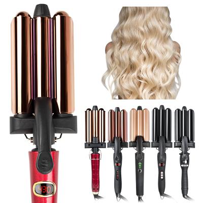 China LCD Display Digital Display Hair Curling Iron Machine Automatic Curls Pro Air Hair Curler for sale