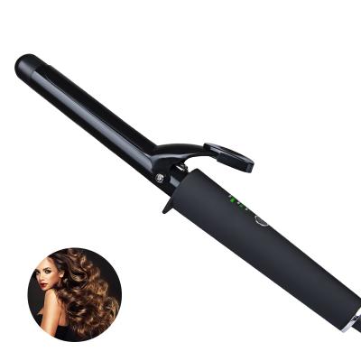 China Portable 360 ​​Degee Swivel LCD Hair Curler Curling Iron Hair Stick Ceramic Air Rotating Professional Ceramic Heating Curl For All Hair Type for sale