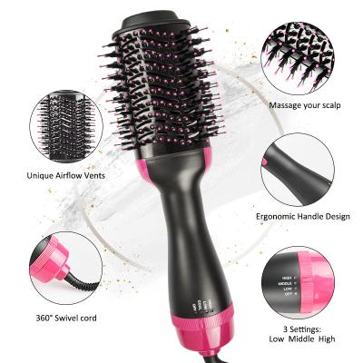 China Hot Selling Hair Dryerand Styler Amazon Best Sellers Driven One Step Airbrush Hot Hair Brush Rotating Styler for sale