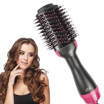 China Professional Duct 3 in 1 Hair Straightener Blow Dryer One Step Hair Dryer Hot Brush 1000W Airbrush for sale