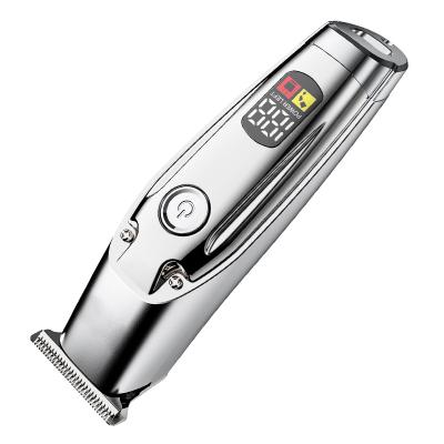 China Professional High Quality Power Display Hotel LCD Barber Hair Clipper Electric Cordless Hair Trimmer for sale