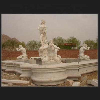 China Durable and Artistic Outdoor Garden Marble Water Stone Pool Fountain for sale