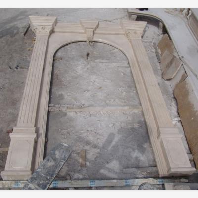 China Durable and Artistic Decor Marble Stone Door Frame for sale