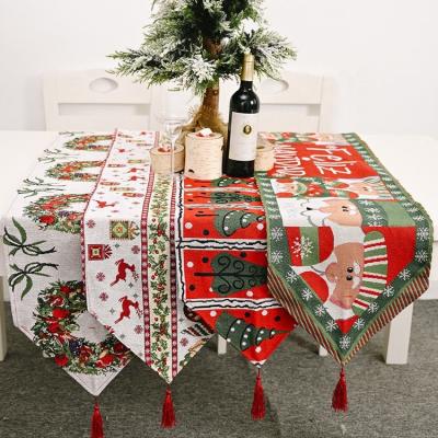 China Other prepare for Christmas creative design of knitted fabric table flag for decorative items for sale