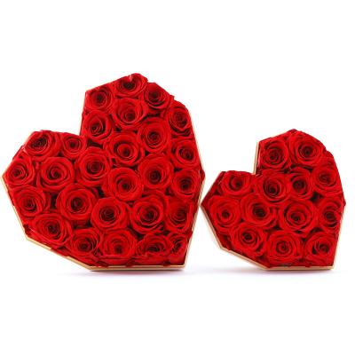 China Forever Roses Wedding Decoration Preserved Forever Eternal Flowers Valentine's Day Gift Roses In A Box Amazon Dekoration Hot Sale for sale