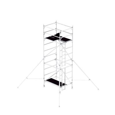 China Aluminum alloy 6082-T6 construction used scaffold tower scaffolding lighting mobile scaffolding for sale