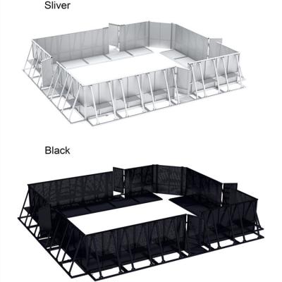 China 1.22mAluminum Concert Crowd Barricade Mojo Control Steel Barrier Metal Portable Police Pedestrian Barricades Vake-f-01 for sale