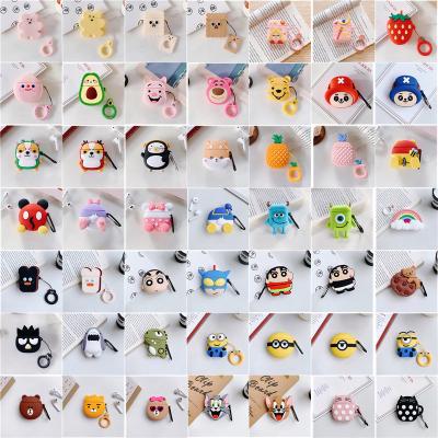 China Eco-friendly For Case 3D Fashion Design Silicone Earphone Cases For Airpod 1 2 Protect Cover Accessories for sale