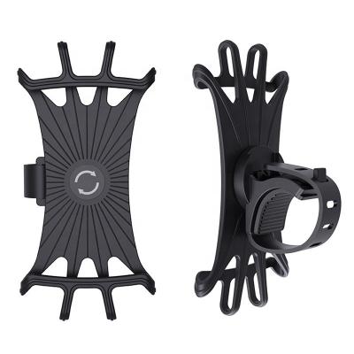 China Shockproof Universal Spider 360 DegreeMount Handlebar Adjustable Web Bike Motorcycle Bikes Cell Phone Holder for sale