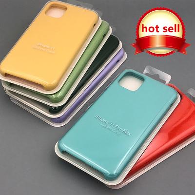 China High Quality Soft Silicone Rubber Shockproof For 13 Pro Phone Case With Original Logo TPU Cell Phone 12 Cover Bag for sale