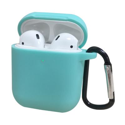 China Flip type Hot Sell Cover For Earbud Earpod case Silicone Earphone Cases For 1 2 3 Soft Cover With Keychain For Accessories for sale