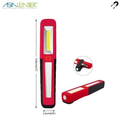 China LANDSCAPE BT-6345 AAA Pen Inspection Lamp w/2 Magnetic Battery Operated Adjustable Holder & Clip for Home Car COB Work Light for sale