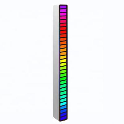 China Modern Color Lamp High Quality Cheap Price RGB Color Changing LED Music Level Light Gathering Lamp Rhythm Changing Rechargeable Lights For Car Atmosphere for sale