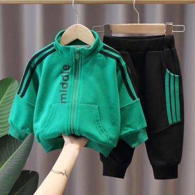 China Wholesale Casual Kids Autumn Clothes 2 Piece Set Spring And Autumn Movement Boy' S Clothing Set for sale