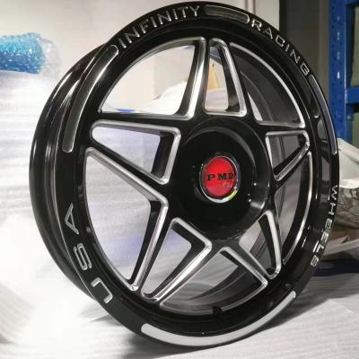 China 15X4.0 15X8.0 5X114.3 5X120.65 5X101.6 Aluminum DRAG WHEEL FORGED CNC WHITE PCD Alloy MILLING WHEEL for sale