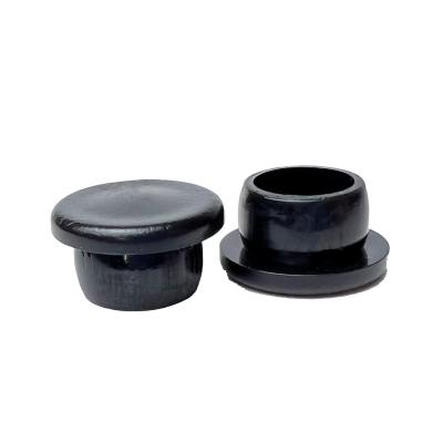 China Pa66/Other Black Hole Plugs Plastic Recessed Hole Plugs Snap Hole Plastic Socket for sale