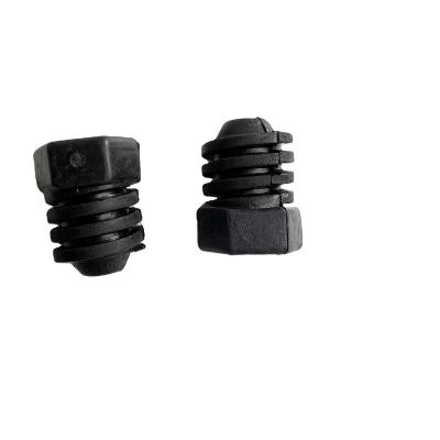 China EPDM Prescott Plastics Black Ribbed Slip Protection Black End Hardware Plugs For Metal Tubing for sale