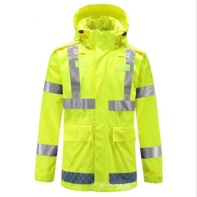 China China Factory OEM Reflective Motorcycle Raincoat With Tape Oxford Fabric Reflective Raincoats for sale