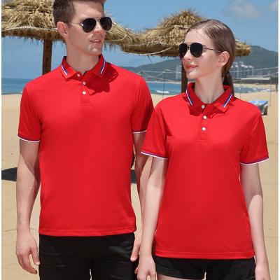 China Custom Anti-Wrinkle Anti-Wrinkle T-Shirts For Women Men's Polyester Polo Shirts Customized Logo Cotton Polo Shirts With Custom Logo for sale