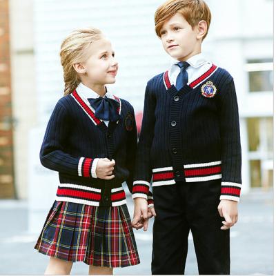 China Kindergarten uniforms of college style clothing suitable British children's style primary and secondary school student class suit uniforms for sale