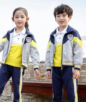 China 2021 New Summer Children Breathable School Uniforms Breathable Sports Suits Custom Clothing for sale